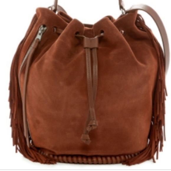All Saints Handbags - All Saints Fringe Bucket Bag